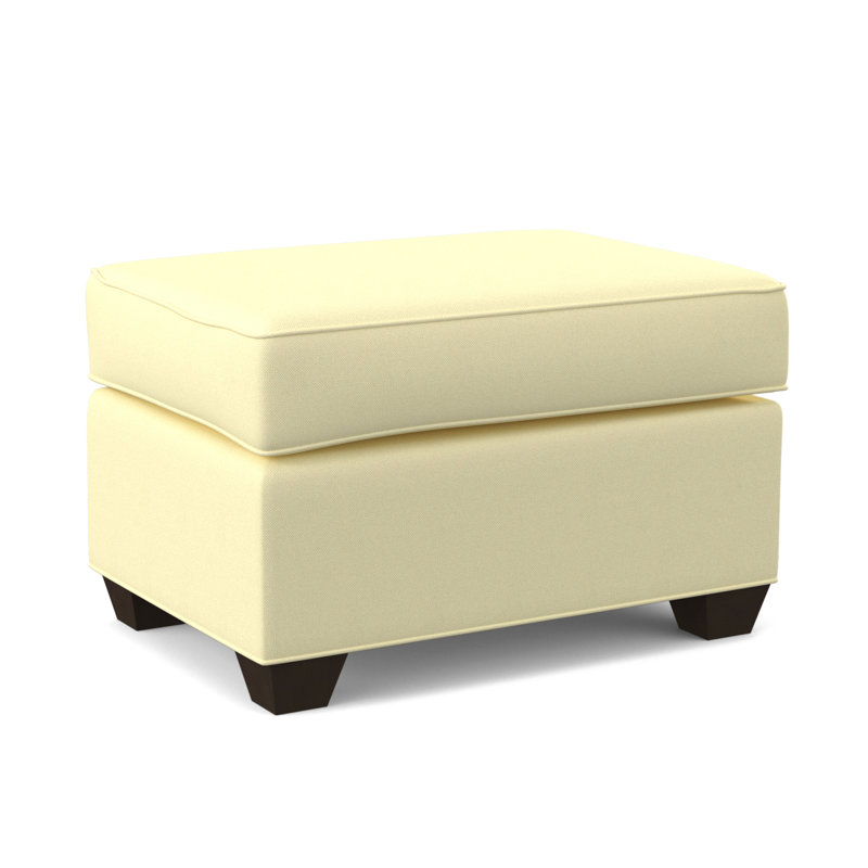 Clark 27" Wide Rectangle Standard Ottoman, Cafelle, Antic Shell