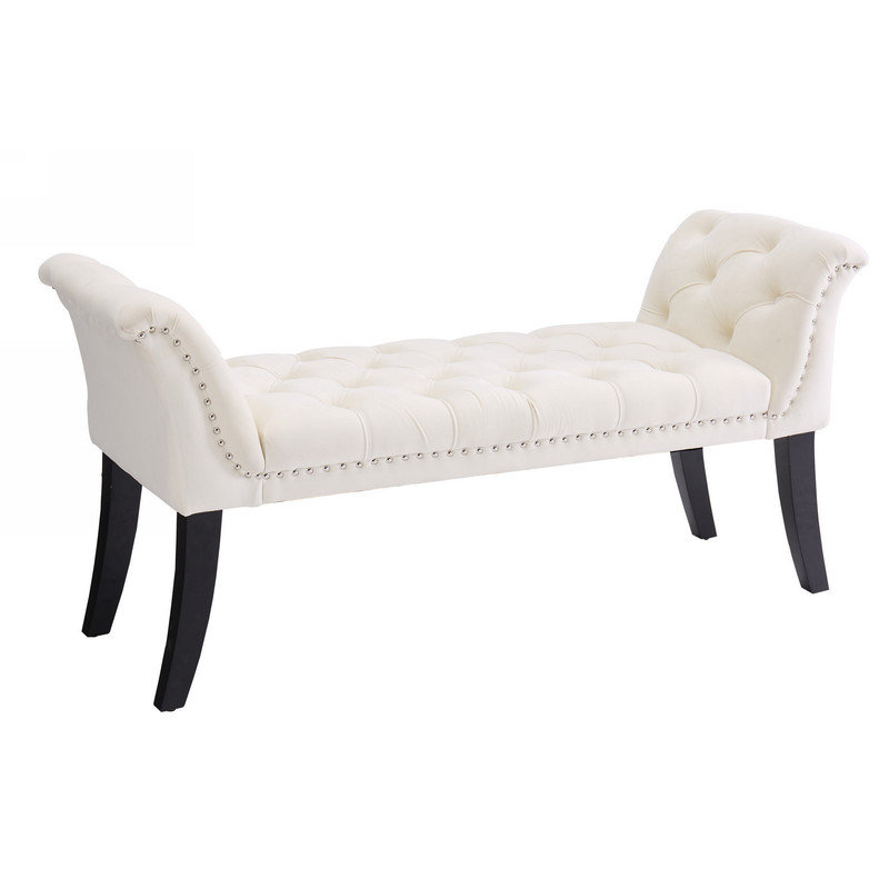 Banc en tissu Noelynn