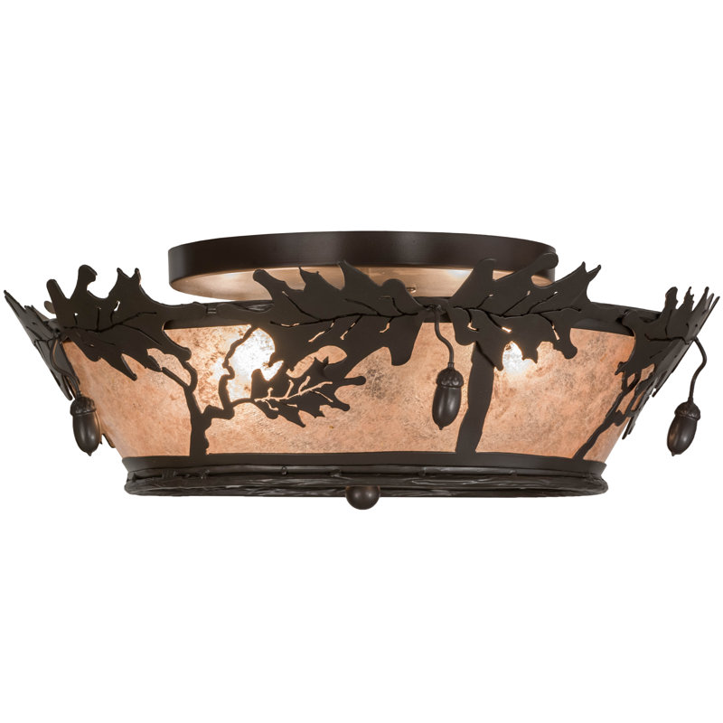Rustic Lodge 4 - Light Flush Mount