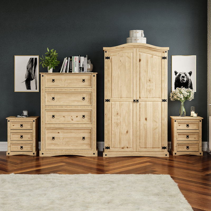 Harold Solid Wood Piece Bedroom Set