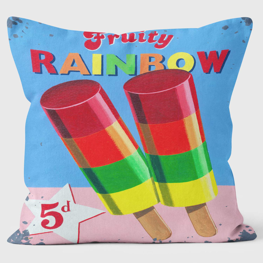 Fruity Rainbow - Martin Wiscombe - Art Print Cushion