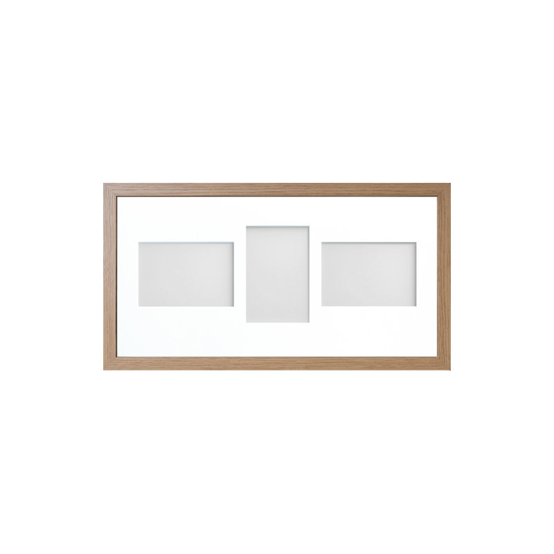 Alaoui Matte Picture Frame with Mat, 7cm x 5cm, Beech