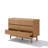 47.3" W Oak 6-Drawer Dresser with Rounded Corners