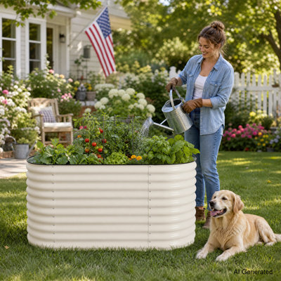 Annamae Metal Raised Garden Bed