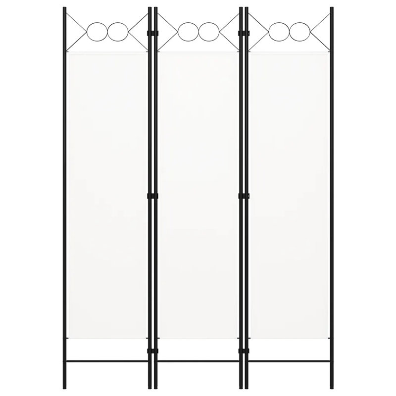 Tati 457.2cm H Folding Room Divider, 3, White