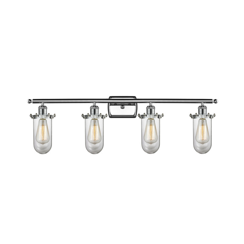 Éclairage pour meuble-lavabo 3 lumières Farview, Transparent, DEL, Chrome poli