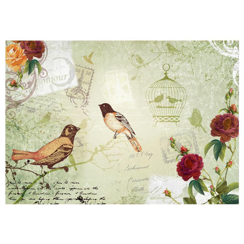 Wall Mural, 5.67' L x 8.17' W, Green