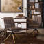 Chaise de bureau pivotante en similicuir Jadd-1891212378