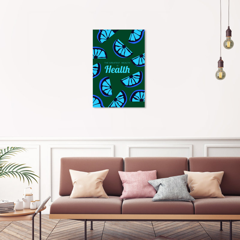 " Health Is A Treasure ", 30" H x20" W x 0.8" D