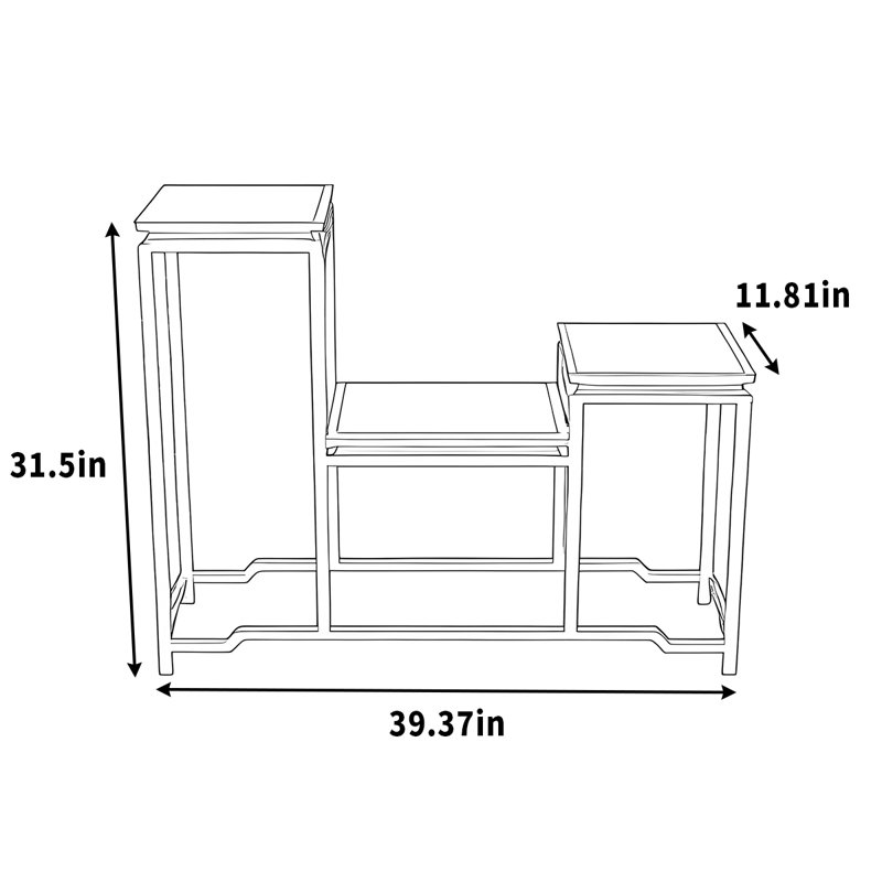 Jardinière en alliage d'aluminium