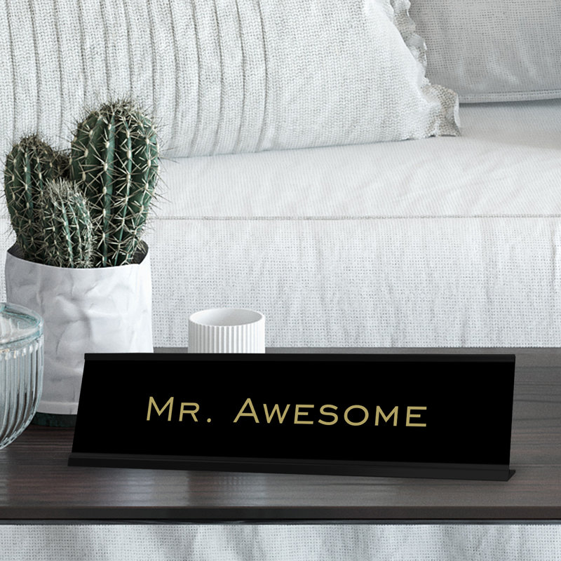 Enseigne de fantaisie Mr. Awesome
