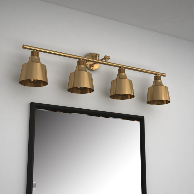 Yatesville 4 - Light Vanity Light, Satin Gold, Satin Gold