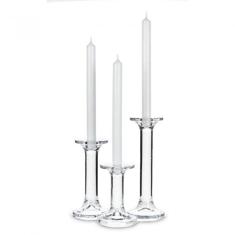Simple Pillar/Taper Candle Holder, 7" H x 3.5" W x 3.5" D