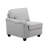 Leo 125" Light Gray Linen Modular L-Shape Sectional Sofa And Ottoman-2110921018