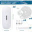 Inflatable Boat Fenders 4 Pack with Ribbed Design, Pump & Ropes for Marine Docking