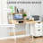 Home Office Desk, Computer Desk For Small Spaces, Writing Table With Drawer And Storage Shelves