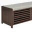 43" Distressed Shutter Storage Bench, Entryway Storage with Storage-1992143304
