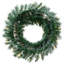 Une couronne de sapin artificiel en flocage avec lumières DEL blanc chaud One Allium Way®-1249075156