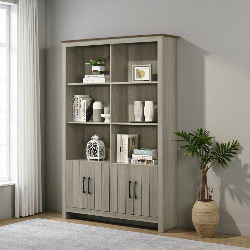 Bibliothèque l 47 "avec portes d'armoire