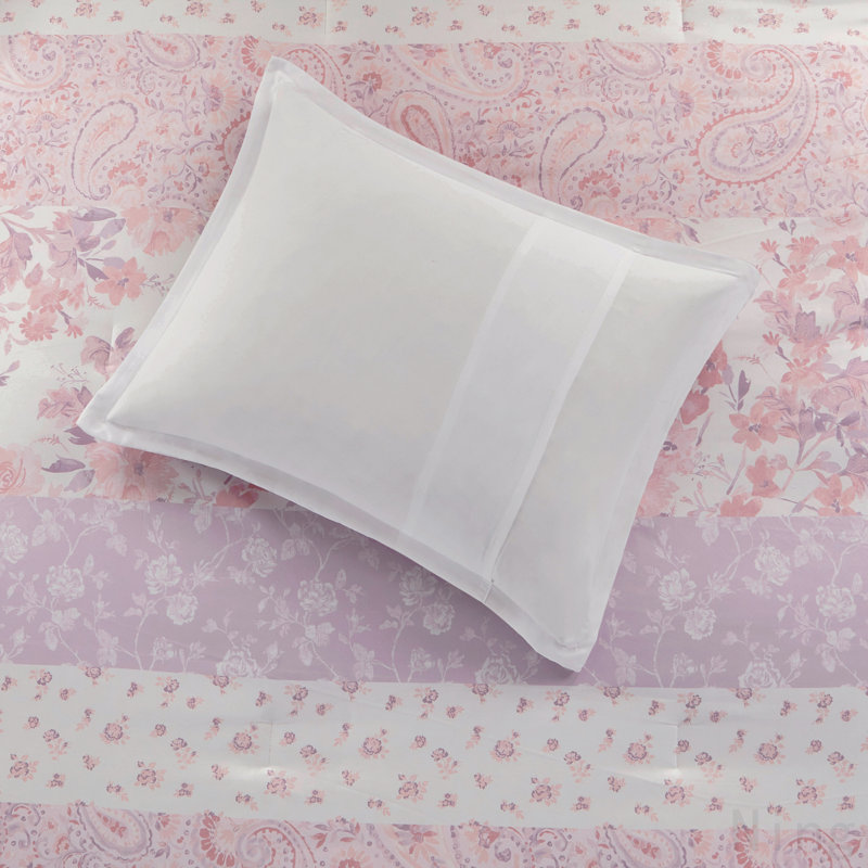 Ensemble d'édredon à motif floral à motif cachemire double / grand, Double / édredon double