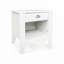 Table d'appoint blanche avec tiroirs et tablettes-1043361857