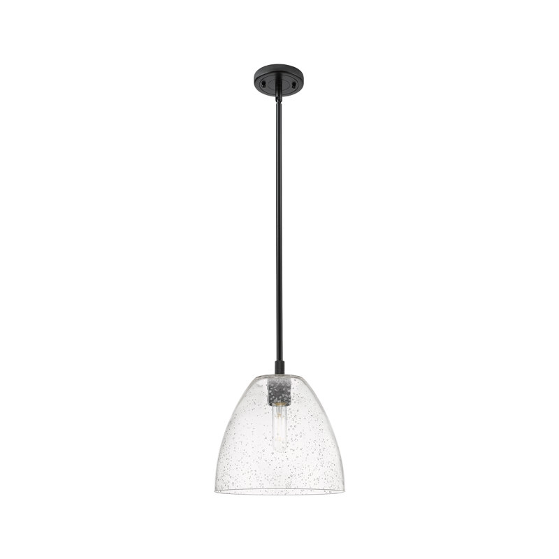 Luminaire suspendu Kehlani, H 38,75 po x l 9 po x P 9 po, Noir mat
