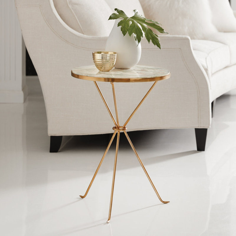 Modern History Stone End Table