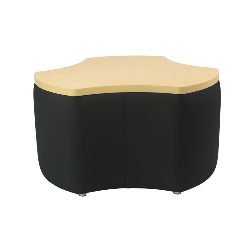 Table de repose-pieds revêtue Pro Series de 18 po de hauteur, Noir / Beige