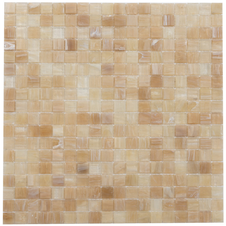 Skosh 0.6" x 0.6" Glass Grid Mosaic Wall & Floor Tile
