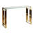 Santillanes 47'' Glass Top Console Table