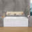 60" x 32" Alcove Acrylic Soaking Bathtub with Apron, Non-Slip Floor, Drain Included, Left Drain, Fiberglass Reinforced-121975418