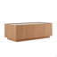 Table basse 46,8 po, plateau rectangulaire moderne avec tiroirs de rangement cachés
