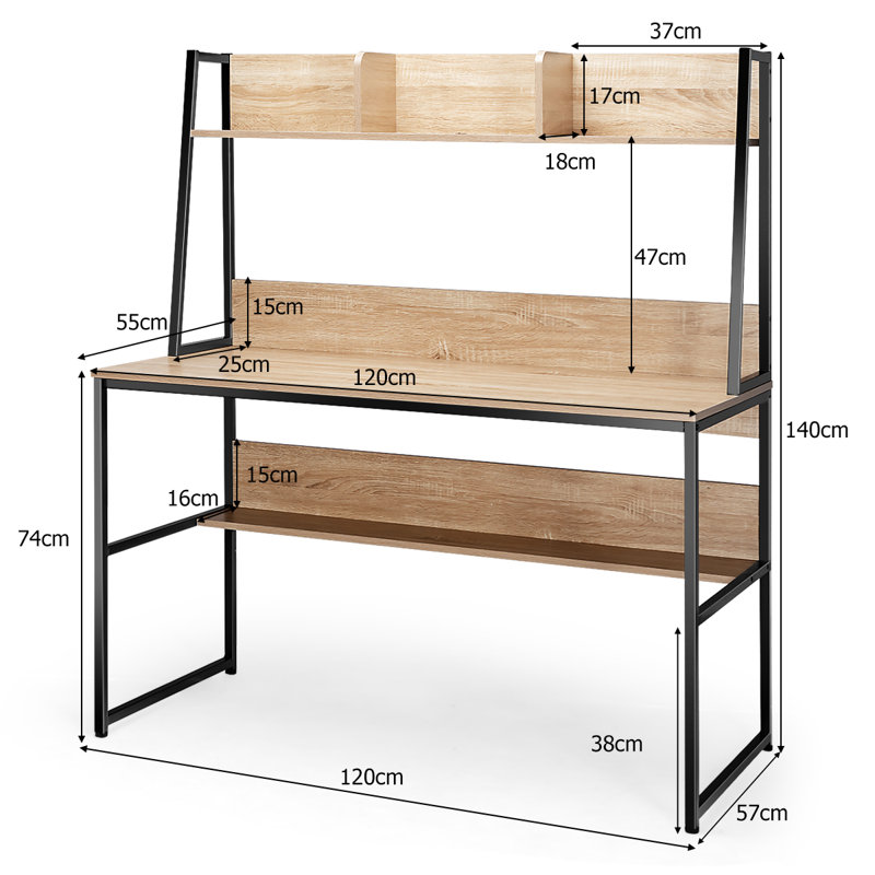 Rectangle 120cm L Training Table, Natural