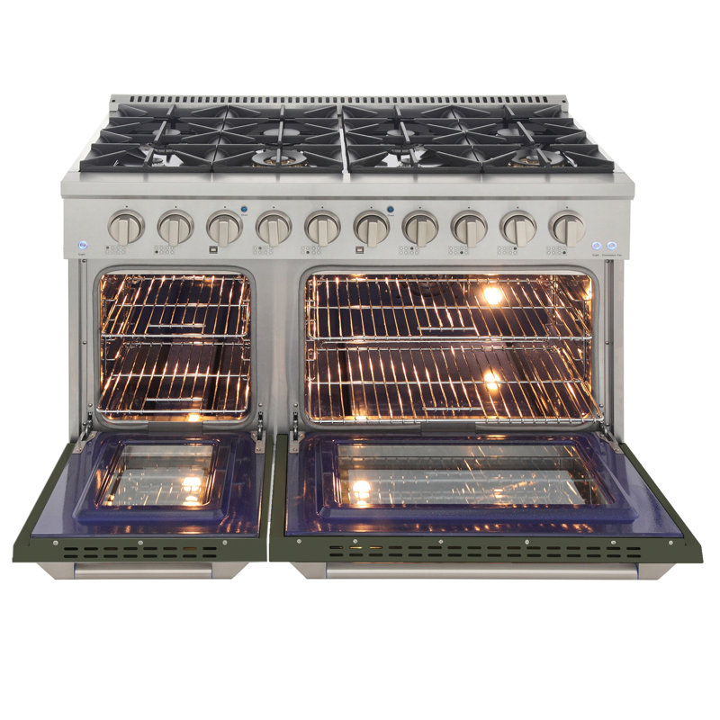 48" 6.7 Cu. ft Freestanding Gas, Liquid Propane, Olive Green