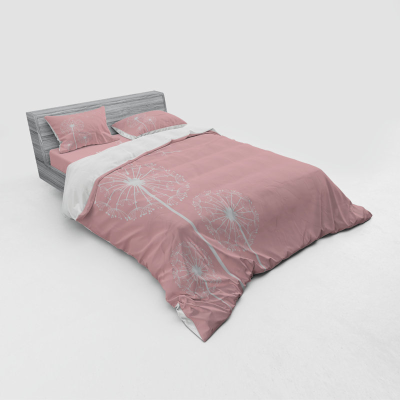 Ensemble de housse de couette Dandelion, Housse de couette grand + 3 pièces supplémentair