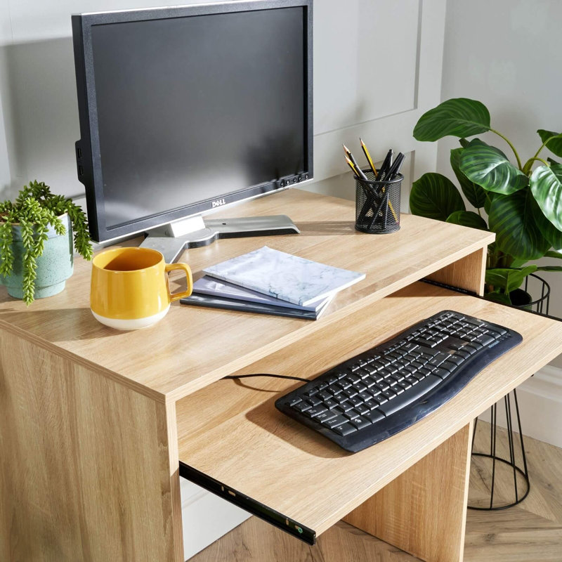 Lenona Computer Desk, Oak