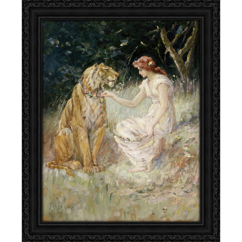 La Dame et le tigre (1900), H 24 po x l 20 po