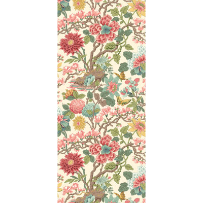 Floral 32.82' L x 20.49" W Wallpaper Roll