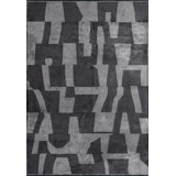 Rapture Abstract Area Rug in Brown