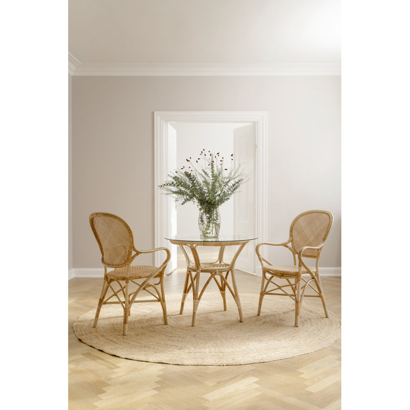 Chaise avec accoudoirs Jenkintown, Naturel