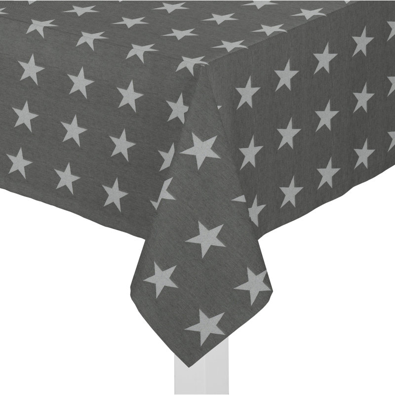Loomis Tablecloth, Grey/Brown/Blue, 130cm W x 190cm L