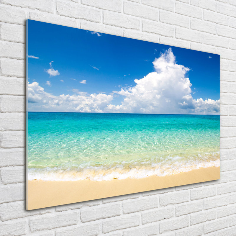 Paradise Beach - No Frame Print on Glass