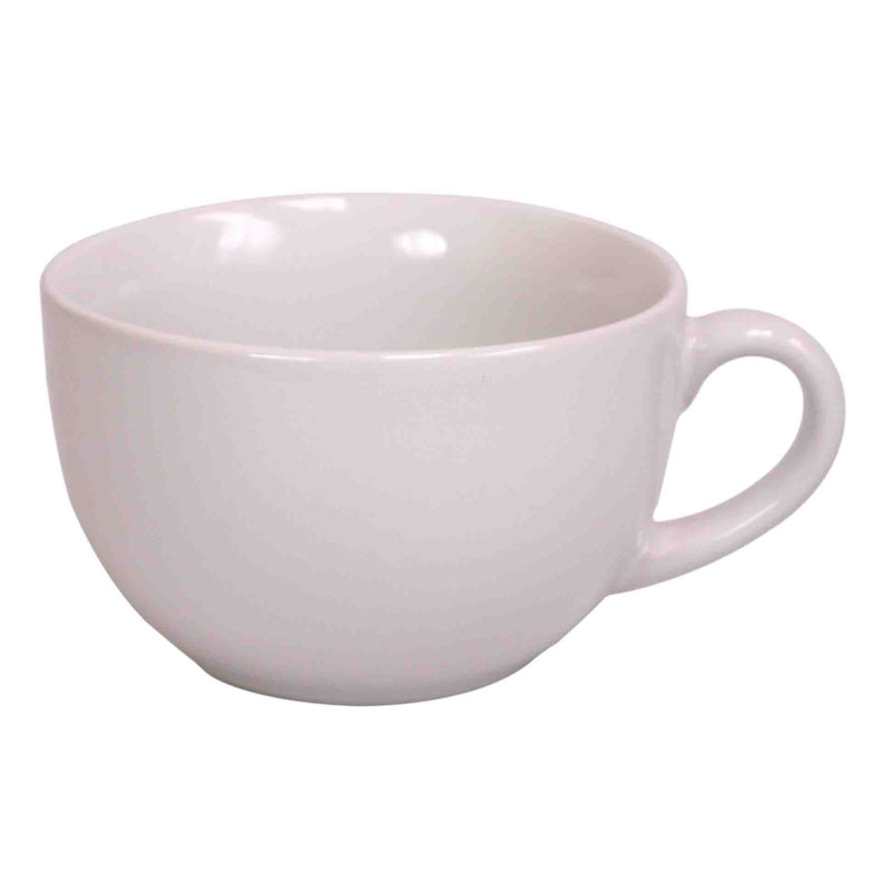 Ceramic Teacup, White