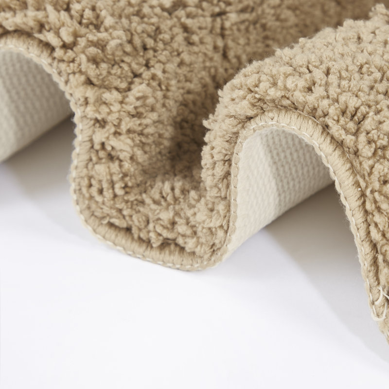 Alheli Non-Slip Bath Rug, Beige