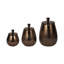 Ensemble de 3 pots en bronze Tiziano
