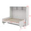 Lit escamotable double avec bureau