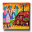  Art mural en toile, "Le chat qui sauve" par Koday, 26 po x 26 po