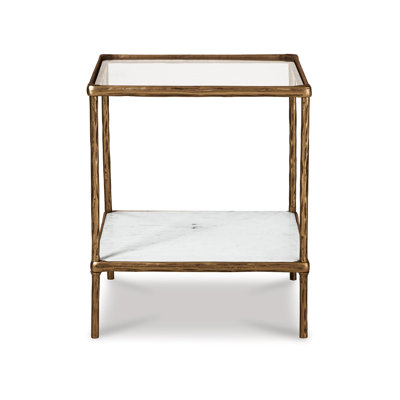 Broadhurst Glass Top End Table