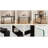 51" Modern Minimalist Rectangular Glass Dining Table For 4-6 With 0.31" Tempered Glass Tabletop And Black Chrome Metal Legs, Writing Table Desk, For Kitchen Dining Living Room (0 Damage)