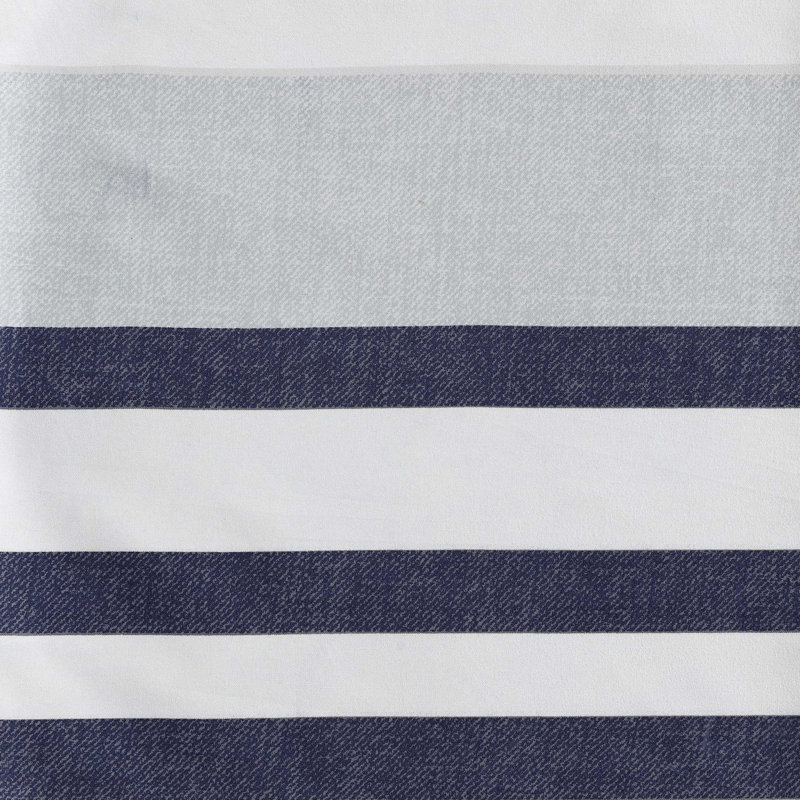 Ensemble d'édredon rayé bleu marine Nautica Palm Coast, Rayures bleues et blanches